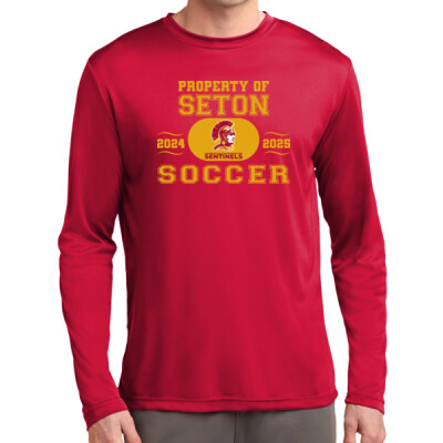 Adult Unisex Property of Seton Soccer Long Sleeve Dri-Fit Shirt Thumbnail