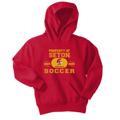 Youth Unisex Property of Seton Soccer Hoodie Thumbnail