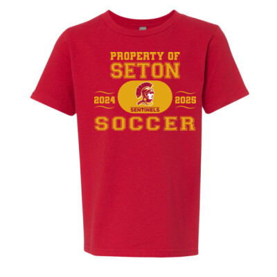 Youth Unisex Property of Seton Soccer Cotton Tee Thumbnail