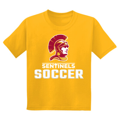 Youth Unisex White Sentinels Gold 50/50 Tee Thumbnail