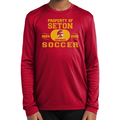 Youth Unisex Property of Seton Soccer Long Sleeve Dri-Fit Shirt Thumbnail
