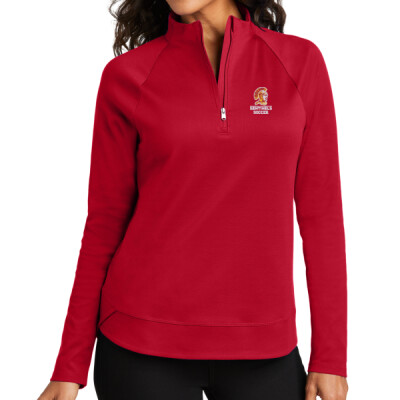 Ladies Sentinels Soccer Embroidered 1/4 Zip Jacket Thumbnail